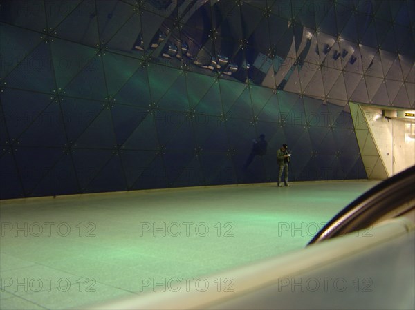 Londres, intérieur du métro (Tube)