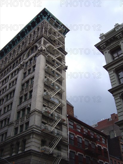 New-York (USA), Manhattan, Soho - St Nicholas Hotel, Spring Street, Architecture : Renaissance Revival, cast iron facades