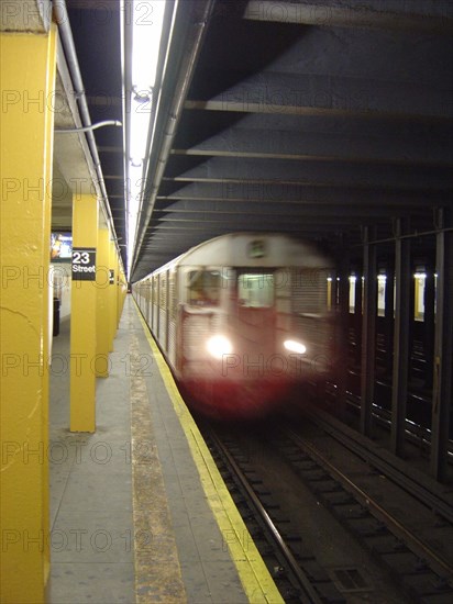 A subway station in New York