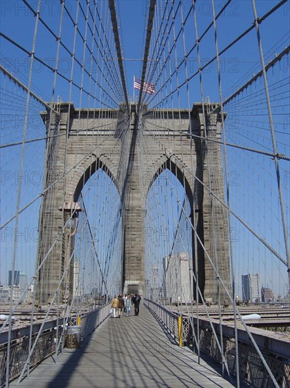 Le pont de Brooklyn à New-York