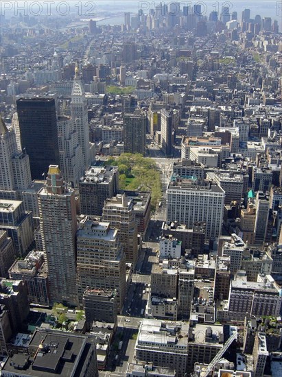 Vue depuis l'Empire State Building à New-York