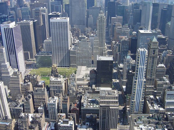Vue depuis l'Empire State Building à New-York