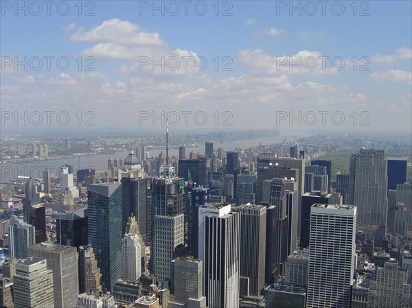 View from the Empire State Building in New-York of Midtown and Times Square