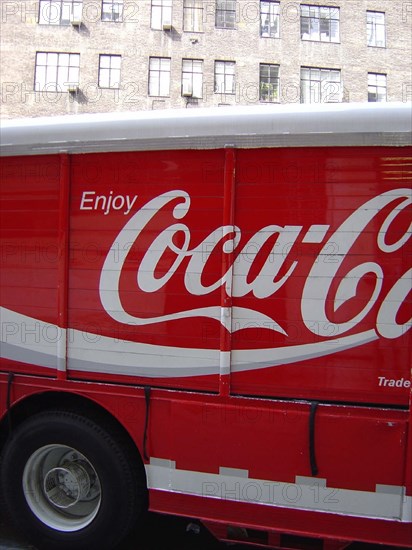 Un camion Coca Cola à New-York