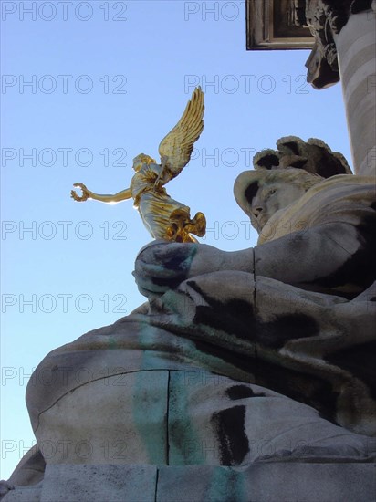 Détail du pont Alexandre III à Paris