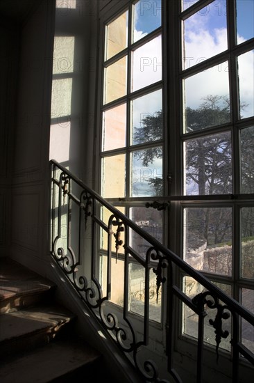 Versailles125 Château de Versailles, Petit Trianon, Escalier vers l'attique