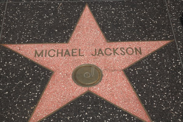 Hollywood Boulevard, Walk of Fame, stars / étoiles : Michael Jackson (1958-2009)