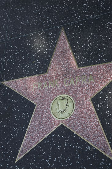Hollywood Boulevard, Walk of Fame, stars / étoiles : Frank Capra