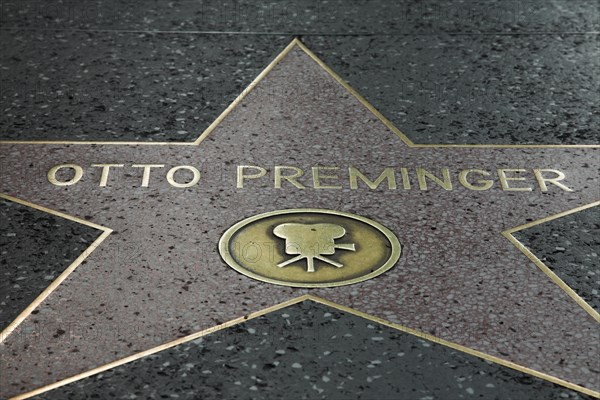 Hollywood Boulevard, Walk of Fame, stars / étoiles : Otto Preminger