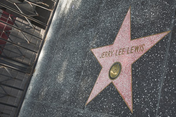 Hollywood Boulevard, Walk of Fame, stars / étoiles : Jerry Lee Lewis