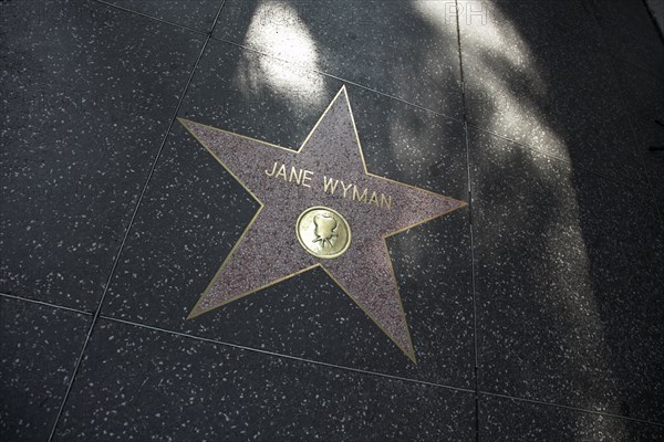 Hollywood Boulevard, Walk of Fame, stars / étoiles : Jane Wyman