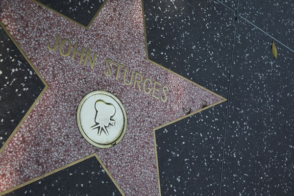 Hollywood Boulevard, Walk of Fame, stars / étoiles : John Sturges