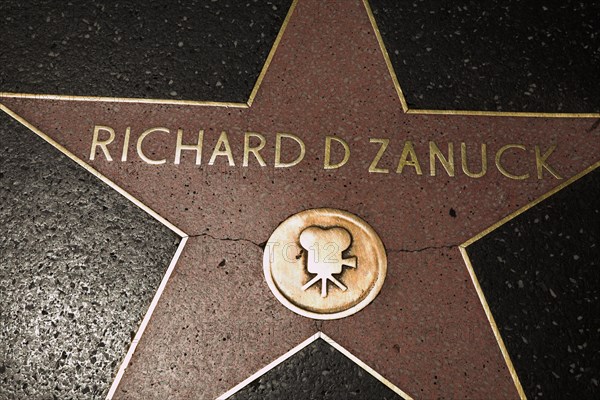 Hollywood Boulevard, Walk of Fame, stars / étoiles : Richard D Zanuck