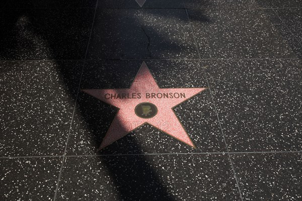 Hollywood Boulevard, Walk of Fame, stars / étoiles : Charles Bronson