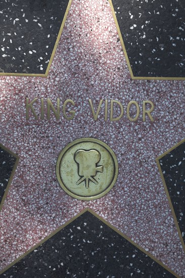 Hollywood Boulevard, Walk of Fame, stars / étoiles : King Vidor