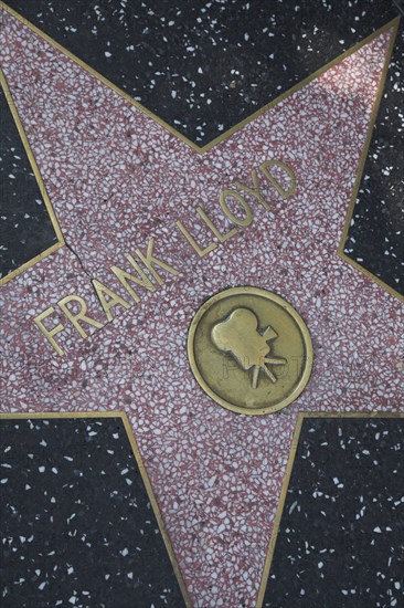 Hollywood Boulevard, Walk of Fame, stars / étoiles : Frank Lloyd