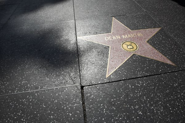 Hollywood Boulevard, Walk of Fame, stars / étoiles : Dean Martin