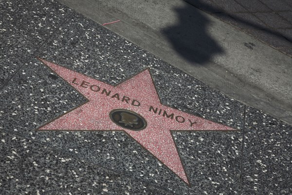 Hollywood Boulevard, Walk of Fame, stars / étoiles : Leonard Nimoy