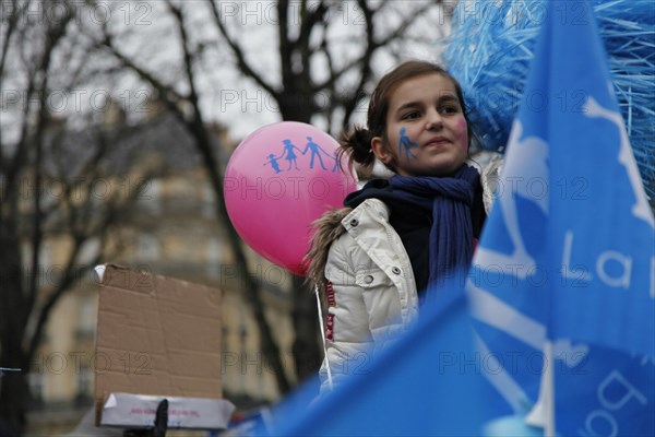 Manifestation contre le mariage pour tous