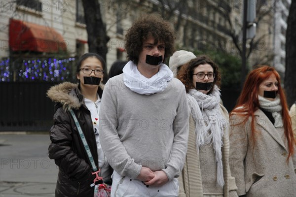 Manifestation contre le mariage pour tous