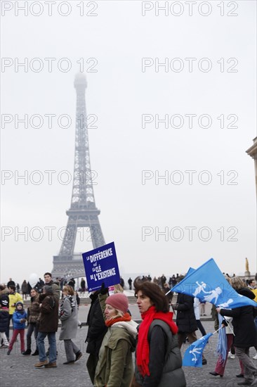 Manifestation contre le mariage pour tous