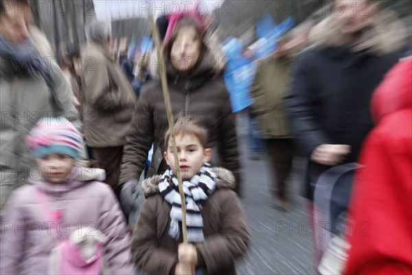 Manifestation contre le mariage pour tous