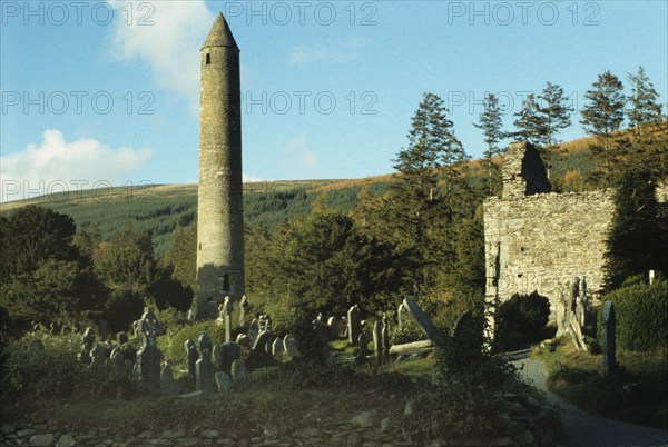 Glendalough, round tower