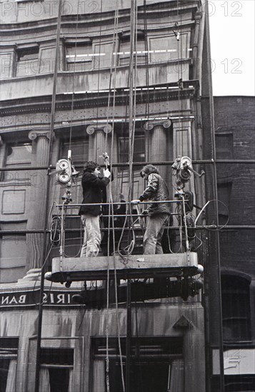 Window cleaning, Westmoreland Street, Dublin