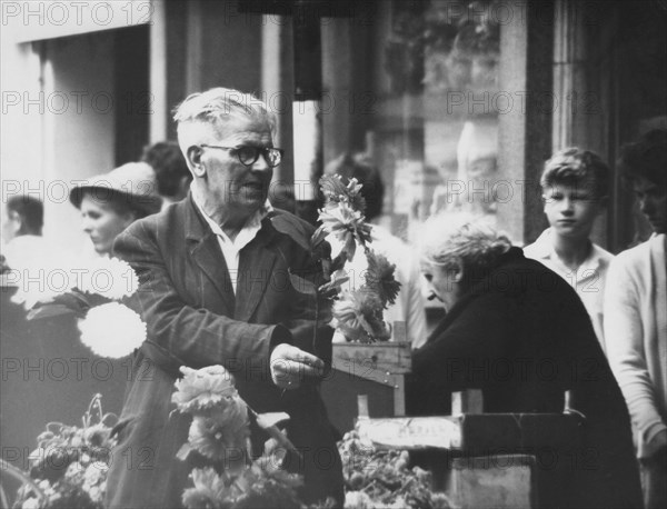 Fleuriste dans les rues de Dublin