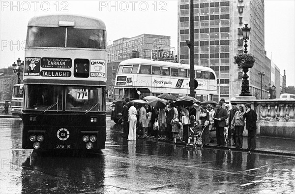 Rainy day, Dublin, O’Connell Street, Ireland.
1979