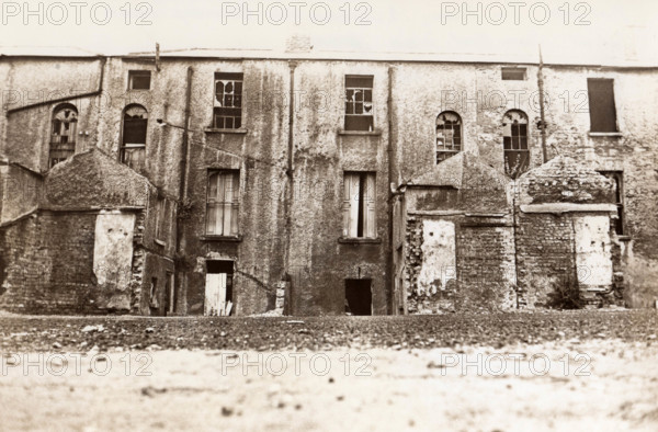 Wrecked houses, Sussex Street, Dublin