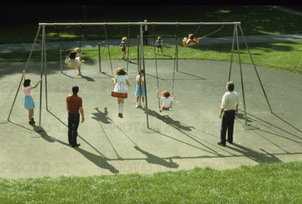 Swings, Phoenix Park, Dublin, Ireland