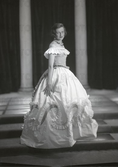 Madame Errazuriz wearing a dress designed by Lelong