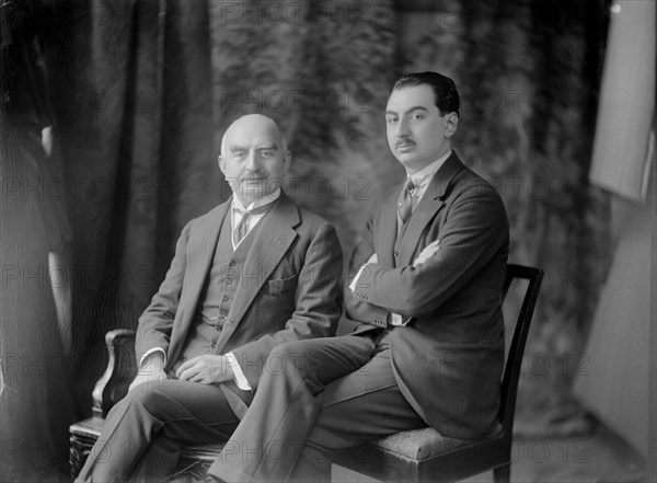 Calouste Gulbenkian et son fils