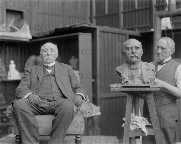 Paul Troubetskoy et Georges Clémenceau