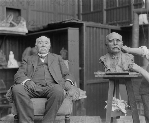 Paul Troubetskoy et Georges Clémenceau