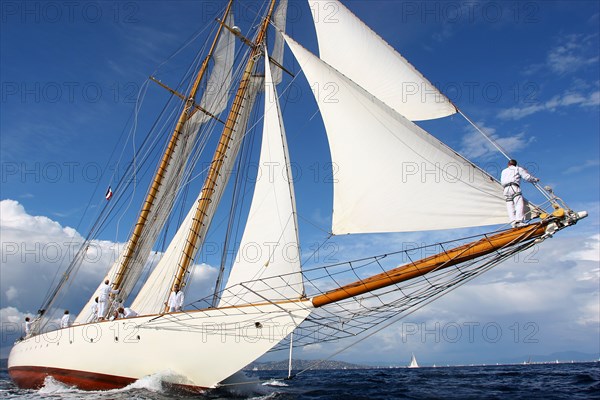 Les voiliers Eléonora et Moonbean aux Voiles de St Tropez