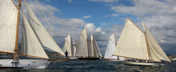 Voiliers classiques lors des Voiles de St Tropez 2005