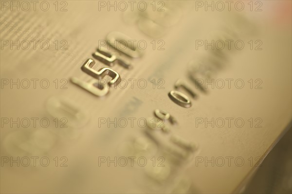 Closeup of a credit card.