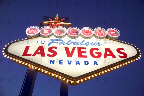 Las Vegas, Nevada welcome sign.