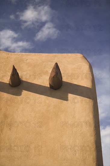 Adobe detail Santa Fe New Mexico.