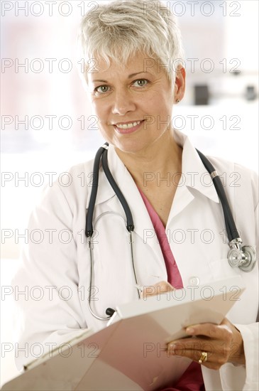 Portrait of a female physician.