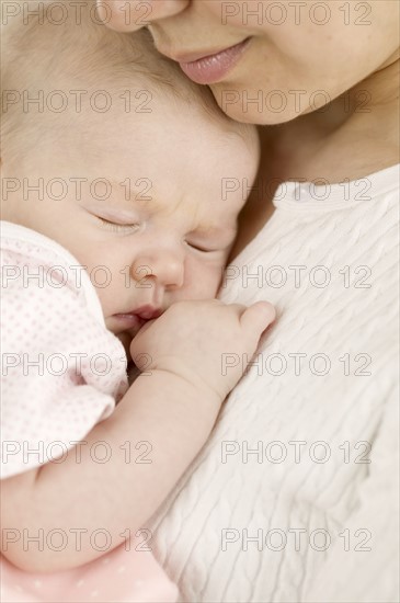 Portrait of baby and mother.