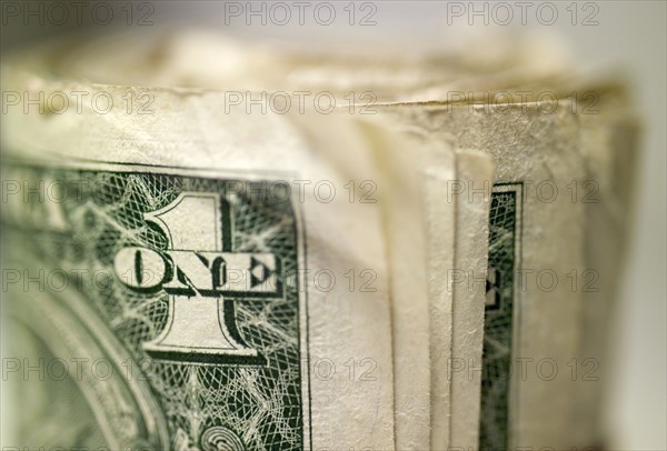 Closeup of US currency.