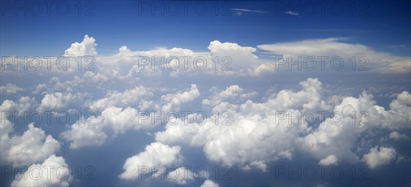 Blue sky and clouds.