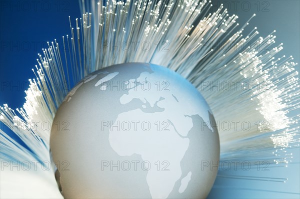 Fiber optics with globe.