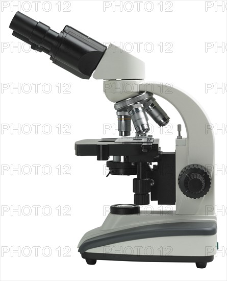 Still life of a microscope.