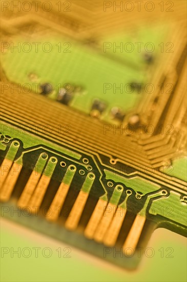 Closeup of a circuit board.