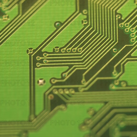 Closeup of a circuit board.