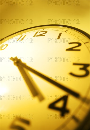 Clock face closeup.